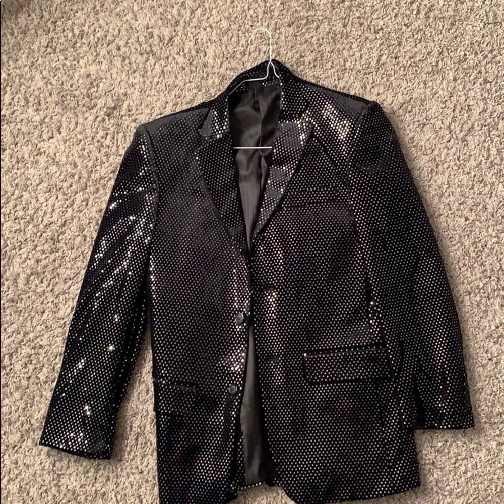 Black Suit With Glittery Shine